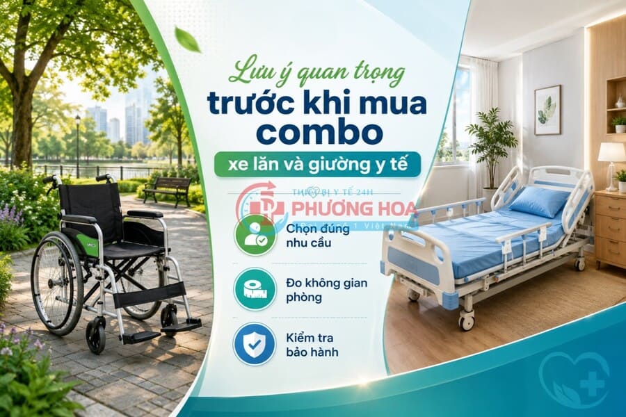 xe lăn và giường y tế